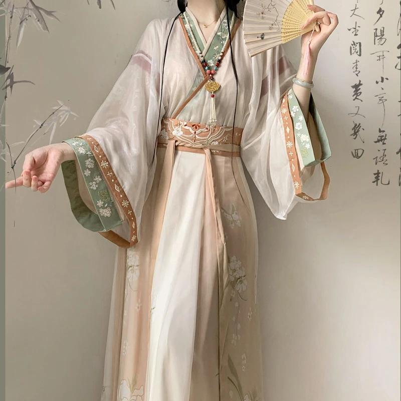 Wuxia-Hanfu-Wei-Jin-Style-Qiyao-Ruqun-Autumn-2 Wuxia Hanfu Wei Jin Style Qiyao Ruqun Autumn