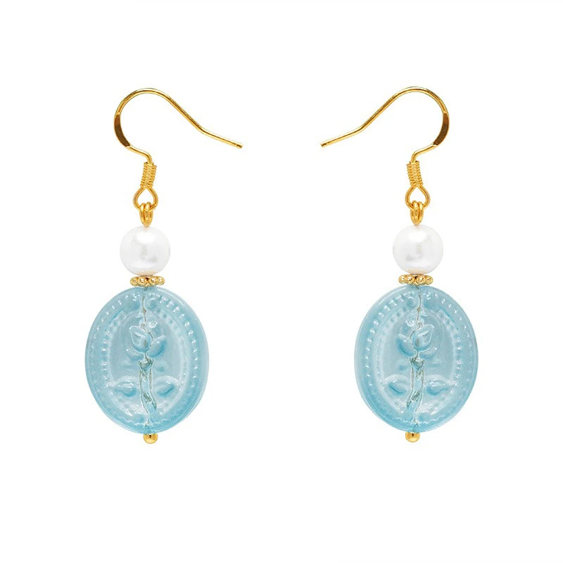 Blue-Earrings-Court-Style-Hanfu-Accessories-4 Blue Earrings Court Style Hanfu Accessories