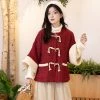 Ming-Dynasty-Winter-Women-Hanfu-Red-New-Vintage-Style-4 Ming Dynasty Winter Women Hanfu Red New Vintage Style