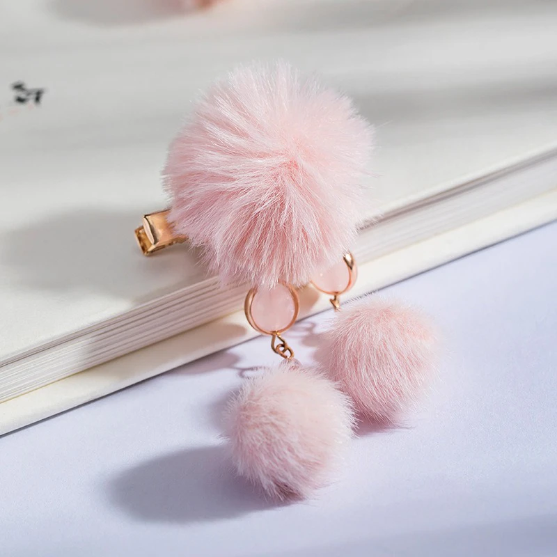 Pink-Plush-Cute-Kids-Hanfu-Hair-Clip-Han-Element-4 Pink Plush Cute Kids Hanfu Hair Clip Han Element