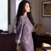 Purple-Winter-Cheongsam-Vintage-Classical-Girls-Qipao-4 Purple Winter Cheongsam Vintage Classical Girls Qipao