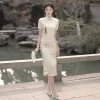 Summer-Young-Girls-Dress-White-Daily-Cheongsam-Vintage-Style-3 Summer Young Girls Dress White Daily Cheongsam Vintage Style