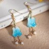 Velvet-Flower-Earrings-Handmade-Tassel-Hanfu-Earrings-Jewellery-1 Azure Whisper