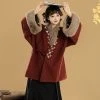 Women's-Ming-Dynasty-Winter-Hanfu-Aoqun-Warm-Daily-Wear-2 Women's Ming Dynasty Winter Hanfu Aoqun Warm Daily Wear