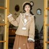 Women's-New-Ming-Dynasty-Ma-Mian-Skirt-Suit-Daily-Fashion-Clothing-2 Women's New Ming Dynasty Ma Mian Skirt Suit Daily Fashion Clothing