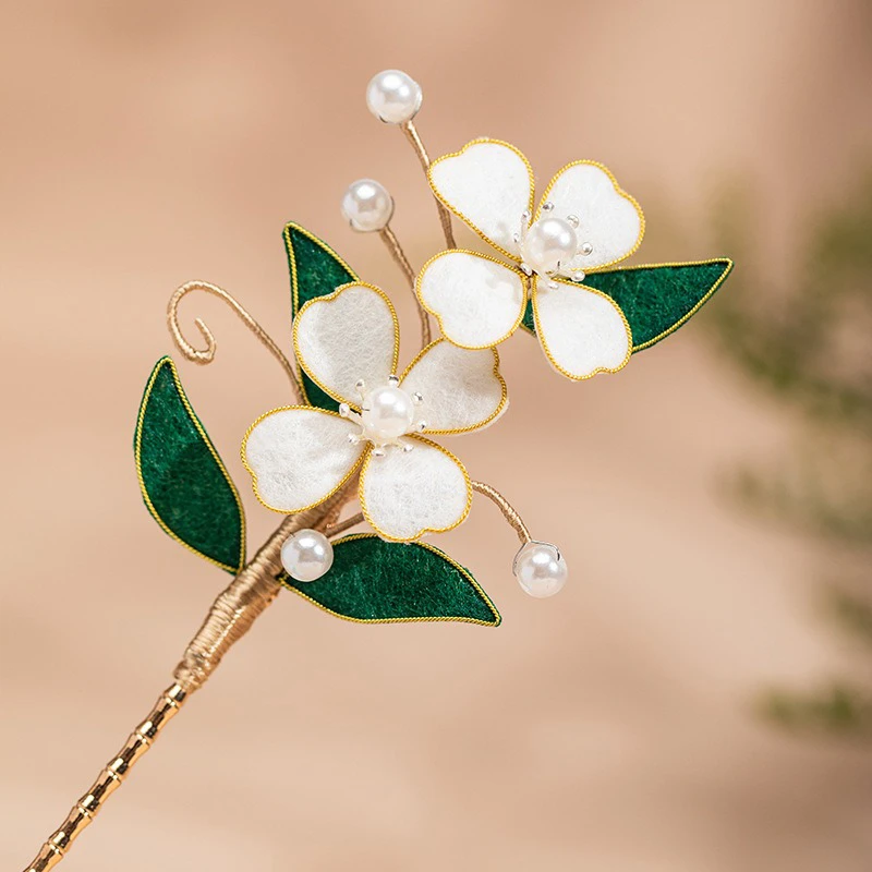 Mori-Type-Hanfu-Hairpin-Simple-Green-Style-Magnolia-Flower-Hair-Accessories-1 Mori Type Hanfu Hairpin Simple Green Style Magnolia Flower Hair Accessories