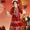 New-Year-Hanfu-Ming-Dynasty-Aoqun-Thick-Red-Suit-3 New Year Hanfu Ming Dynasty Aoqun Thick Red Suit
