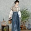 Tang-Dynasty-Hanfu-Round-Neck-Shirt-Qiyao-Slim-Spring-Clothing-1 Tang Dynasty Hanfu Round Neck Shirt Qiyao Slim Spring Clothing