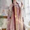 Tang-Dynasty-Qixiong-Hanfu-Spring-Fairy-Hanyuansu-Skirt-1 Tang Dynasty Qixiong Hanfu Spring Fairy Hanyuansu Skirt