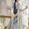 Tang-Dynasty-Qixiong-Hanfu-Spring-Fairy-Hanyuansu-Skirt-4 Tang Dynasty Qixiong Hanfu Spring Fairy Hanyuansu Skirt