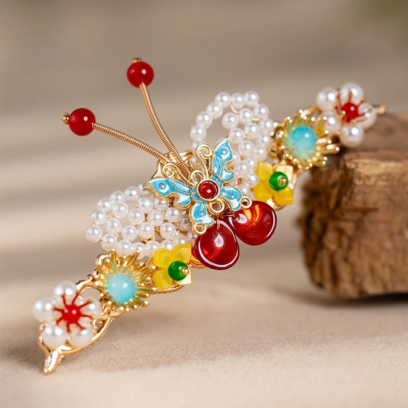Butterfly-Hair-Crown-Hanfu-Headdress-Classical-Vintage-Accessories-3 Butterfly Hair Crown Hanfu Headdress Classical Vintage Accessories