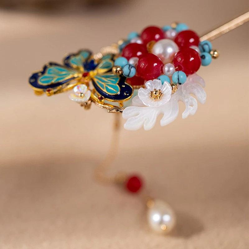 Classical-Hanfu-Hairpin-Butterfly-Delicate-Hair-Accessories-3 Classical Hanfu Hairpin Butterfly Delicate Hair Accessories