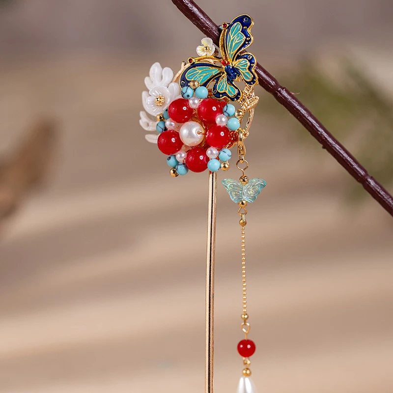 Classical-Hanfu-Hairpin-Butterfly-Delicate-Hair-Accessories-4 Classical Hanfu Hairpin Butterfly Delicate Hair Accessories
