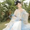 Hanfu-Tang-Dynasty-Hezi-Qun-Spring-Embroidered-Fairy-Skirt-3 Hanfu Tang Dynasty Hezi Qun Spring Embroidered Fairy Skirt