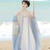 Hanfu-Tang-Dynasty-Hezi-Qun-Spring-Embroidered-Fairy-Skirt-4 Hanfu Tang Dynasty Hezi Qun Spring Embroidered Fairy Skirt