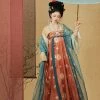 Tang-Dynasty-Qixiong-Shanqun-Summer-Women's-Vintage-Long-Skirt-3 Tang Dynasty Qixiong Shanqun Summer Women's Vintage Long Skirt