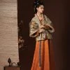 Winter-Tang-Dynasty-Hanfu-Beizi-Ladies-Qiyao-Vintage-Set-1 Winter Tang Dynasty Hanfu Beizi Ladies Qiyao Vintage Set