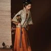 Winter-Tang-Dynasty-Hanfu-Beizi-Ladies-Qiyao-Vintage-Set-2 Winter Tang Dynasty Hanfu Beizi Ladies Qiyao Vintage Set
