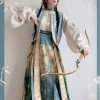 Ladies-Ming-Dynasty-Hanfu-Spring-Ma-Mian-Dress-Dunhuang-Style-3 Ladies Ming Dynasty Hanfu Spring Ma Mian Dress Dunhuang Style