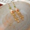 Women-Quality-Lotus-Tassel-Ear-Hooks-Retro-Unique-Earrings-2 Women Quality Lotus Tassel Ear Hooks Retro Unique Earrings