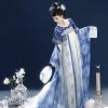 Blue-Celadon-Qixiong-Hanfu-Women-Spring-Long-Skirt-1 Blue Celadon Qixiong Hanfu Women Spring Long Skirt