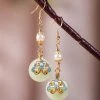 Cheongsam-Earrings-Vintage-Ear-Clips-Hanfu-Accessories-Peace-Buckle-3 Cheongsam Earrings Vintage Ear Clips Hanfu Accessories Peace Buckle
