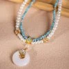 Hanfu-Accessories-Double-Yingluo-Vintage-Cheongsam-Pearl-Pendant-1 Hanfu Accessories Double Yingluo Vintage Cheongsam Pearl Pendant