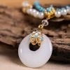 Hanfu-Accessories-Double-Yingluo-Vintage-Cheongsam-Pearl-Pendant-3 Hanfu Accessories Double Yingluo Vintage Cheongsam Pearl Pendant