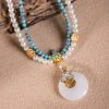 Hanfu-Accessories-Double-Yingluo-Vintage-Cheongsam-Pearl-Pendant-4 Hanfu Accessories Double Yingluo Vintage Cheongsam Pearl Pendant