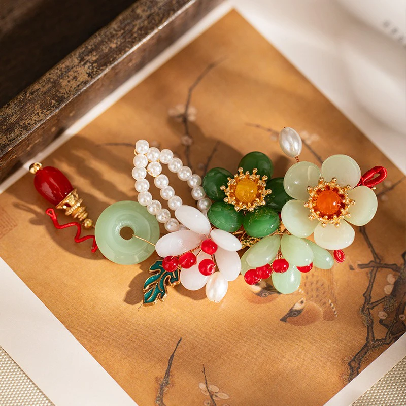Hanfu-Hair-Clips-Spring-Flower-Women-Accessories-1 Hanfu Hair Clips Spring Flower Women Accessories