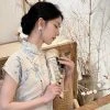 Summer-Ladies-Cheongsam-Elegant-Summertime-Vintage-Dresses-2 Summer Ladies Cheongsam Elegant Summertime Vintage Dresses