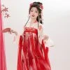 Tang-Dynasty-Qixiong-Shanqun-Women-Summer-Red-Skirt-2 Tang Dynasty Qixiong Shanqun Women Summer Red Skirt