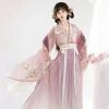 Wei-Jin-Style-Hanfu-Big-Sleeve-Ladies-Pink-Fairy-Hanfu-3 Wei Jin Style Hanfu Big Sleeve Ladies Pink Fairy Hanfu
