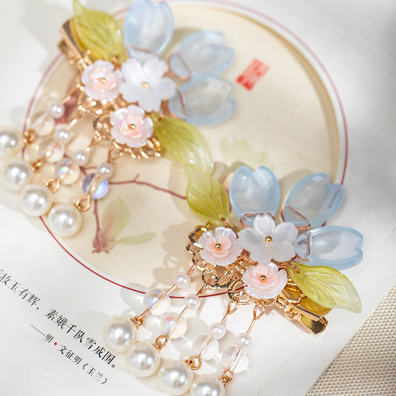 Children-Hanfu-Headdress-Sweet-and-Cute-Tassel-Hair-Clips-2 Children Hanfu Headdress Sweet and Cute Tassel Hair Clips