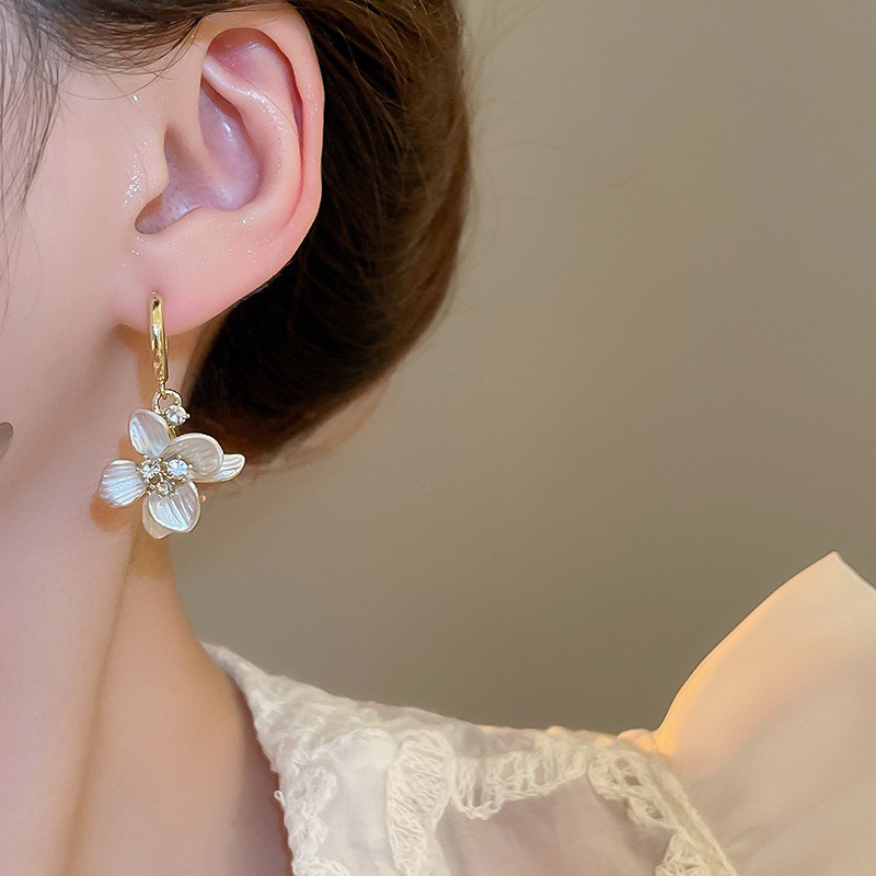 Flower-Drop-Earrings-Fairy-Women's-Vacation-Ear-Jewelry-4 Flower Drop Earrings Fairy Women's Vacation Ear Jewelry
