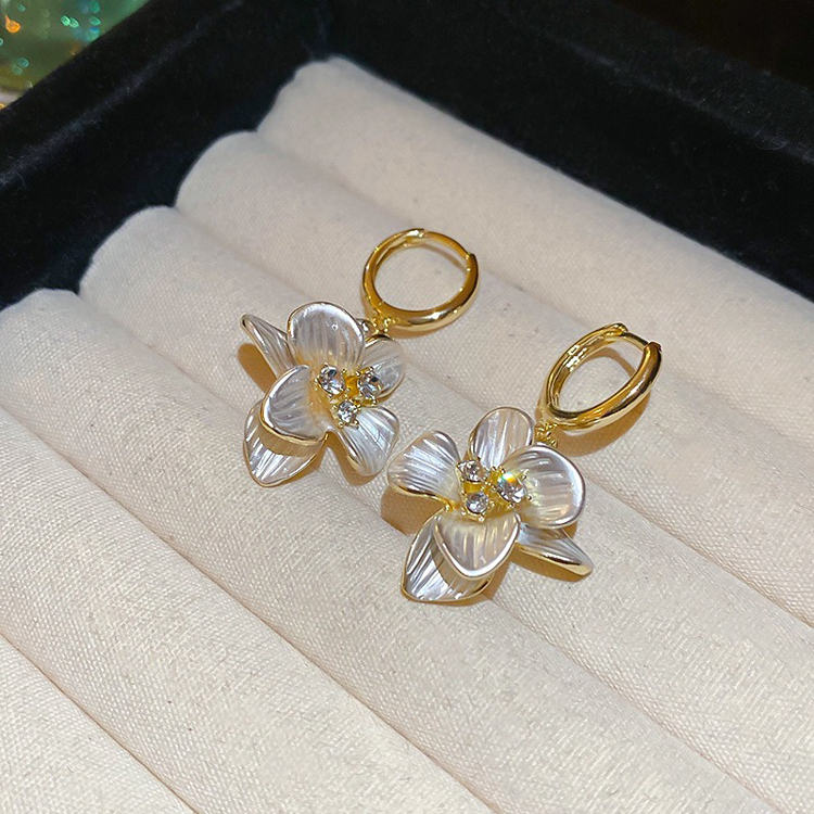 Flower Drop Earrings Fairy Women's Vacation Ear Jewelry