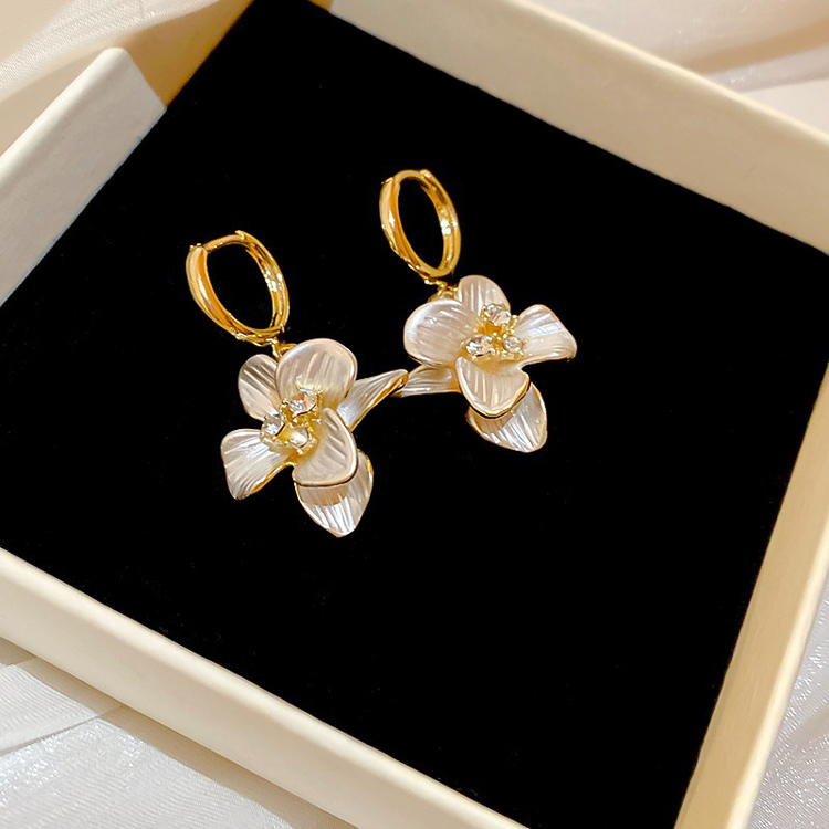 Flower Drop Earrings Fairy Women's Vacation Ear Jewelry