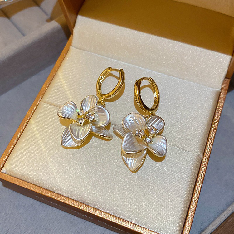 Flower Drop Earrings Fairy Women's Vacation Ear Jewelry