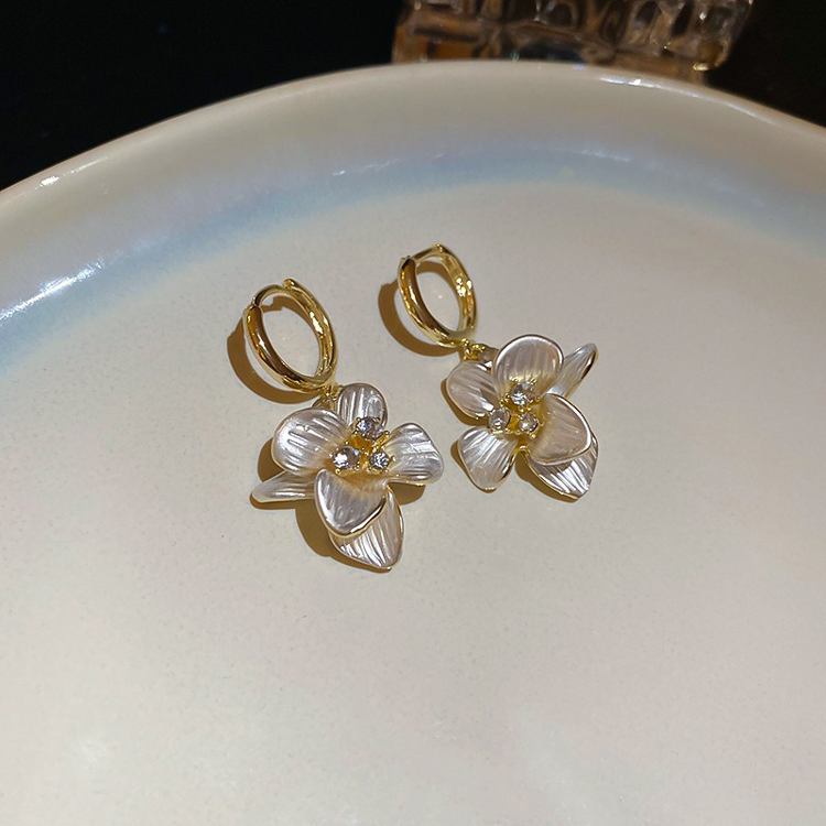 Flower Drop Earrings Fairy Women's Vacation Ear Jewelry