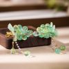 Ladies-Hanfu-Hair-Clips-Green-Grape-Buyao-Accessories-2 Ladies Hanfu Hair Clips Green Grape Buyao Accessories