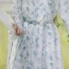 Men-Spring-Hanfu-Round-Collar-Robe-Song-Style-Halo-Printed-Blue-Robe-4 Men Spring Hanfu Round Collar Robe Song Style Halo Printed Blue Robe