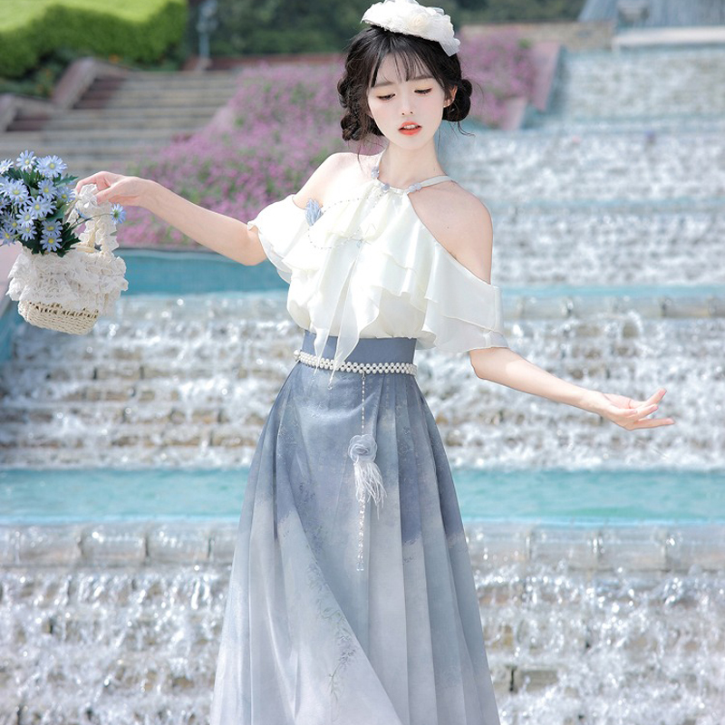 New-Fashion-Ladies-Hanfu-Summer-Ming-Dynasty-Han-Element-Set-3 New Fashion Ladies Hanfu Summer Ming Dynasty Han Element Set