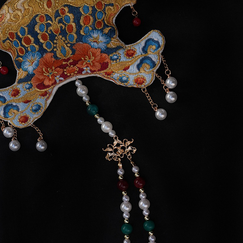 Traditional-Chinese-Purse-Long-Tassel-Women-Hanfu-Accessory-Phoenix-Crown-3 Traditional Chinese Pendant Long Tassel Women Hanfu Accessory Phoenix Crown