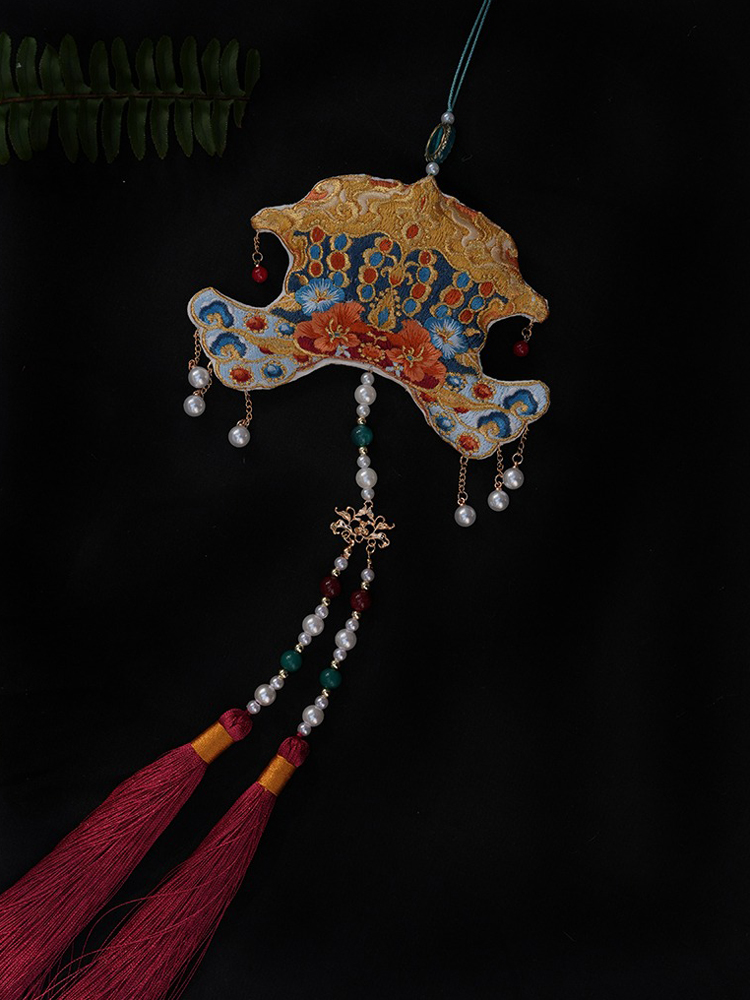 Traditional Chinese Pendant Long Tassel Women Hanfu Accessory Phoenix Crown