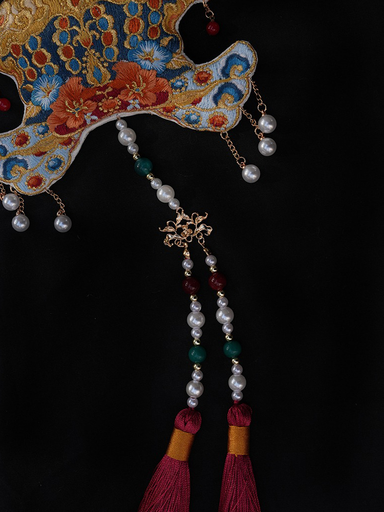 Traditional Chinese Pendant Long Tassel Women Hanfu Accessory Phoenix Crown