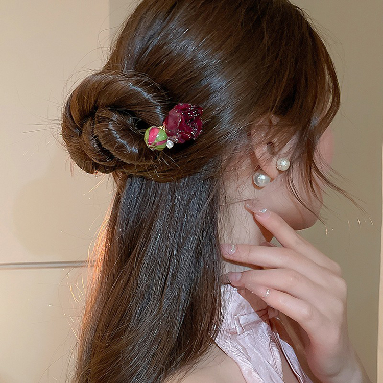 Vintage Rose Pearl Hairpin New Fashion Hair Accessories
