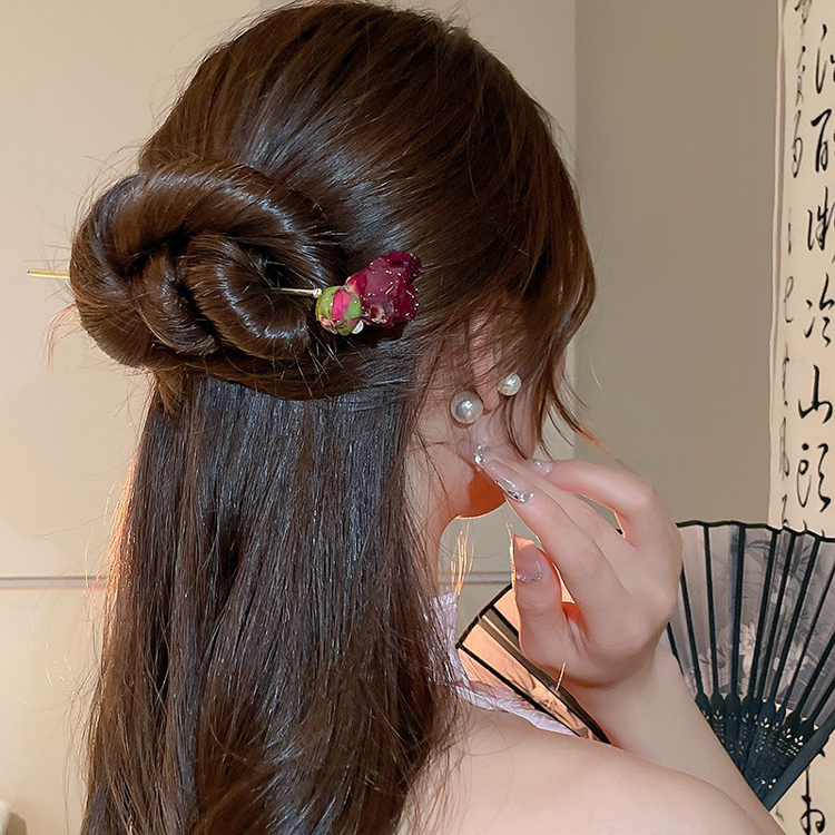 Vintage Rose Pearl Hairpin New Fashion Hair Accessories