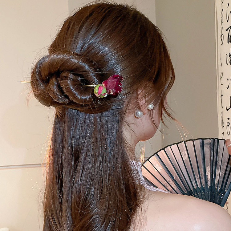 Vintage Rose Pearl Hairpin New Fashion Hair Accessories