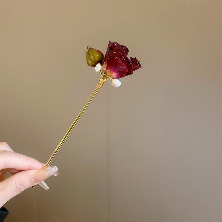 Vintage Rose Pearl Hairpin New Fashion Hair Accessories