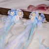 Children-Hanfu-Headdress-Blue-Ribbon-Fairy-Long-Tassel-2 Children Hanfu Headdress Blue Ribbon Fairy Long Tassel